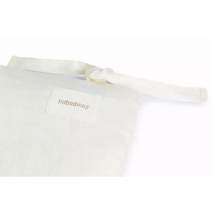 Protectie pentru patut din in ecologic - Off White - Nobodinoz