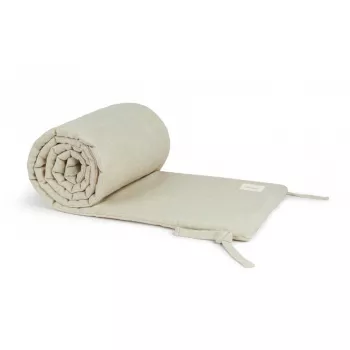 Protectie pentru patut din in ecologic - Greige - Nobodinoz Protectie pentru patut din in ecologic - Greige - Nobodinoz