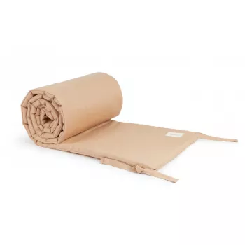 Protectie pentru patut din in ecologic - Sand - Nobodinoz Protectie pentru patut din in ecologic - Sand - Nobodinoz
