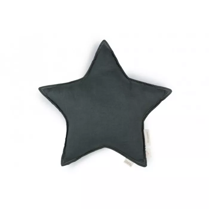 Perna decorativa din in ecologic in forma de stea - Green Blue - Nobodinoz