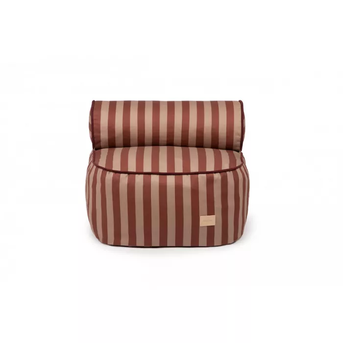 Beanbag - MAJESTIC - MARSALA TAUPE STRIPES - Nobodinoz