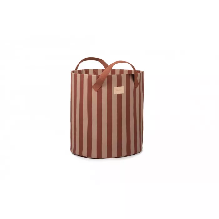Cos de depozitare - MAJESTIC - MARSALA TAUPE STRIPES - Nobodinoz