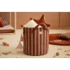 Cos de depozitare - MAJESTIC - MARSALA TAUPE STRIPES - Nobodinoz