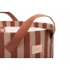 Cos de depozitare - MAJESTIC - MARSALA TAUPE STRIPES - Nobodinoz