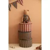 Taburet - MAJESTIC - MARSALA TAUPE STRIPES - Nobodinoz