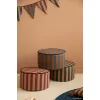 Taburet - MAJESTIC - MARSALA TAUPE STRIPES - Nobodinoz