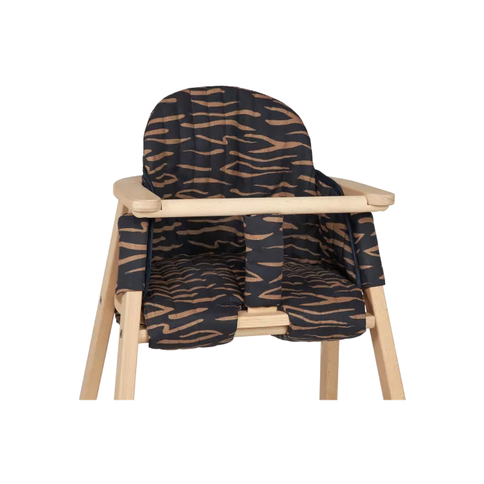 Perna husa pentru scaunul de masa din lemn din colectia Growing Green - BLUE WAVES - Nobodinoz