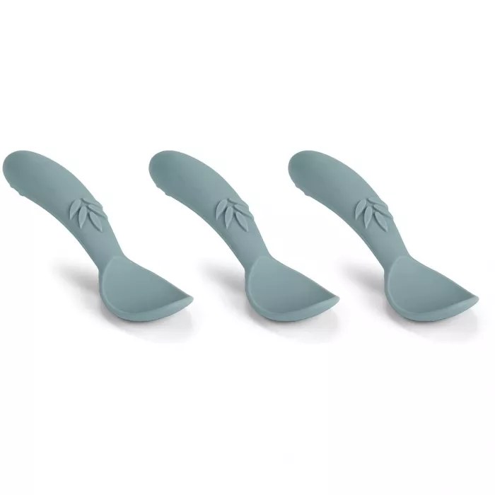 Set de lingurite din silicon Ella - Lead -  Nuuroo