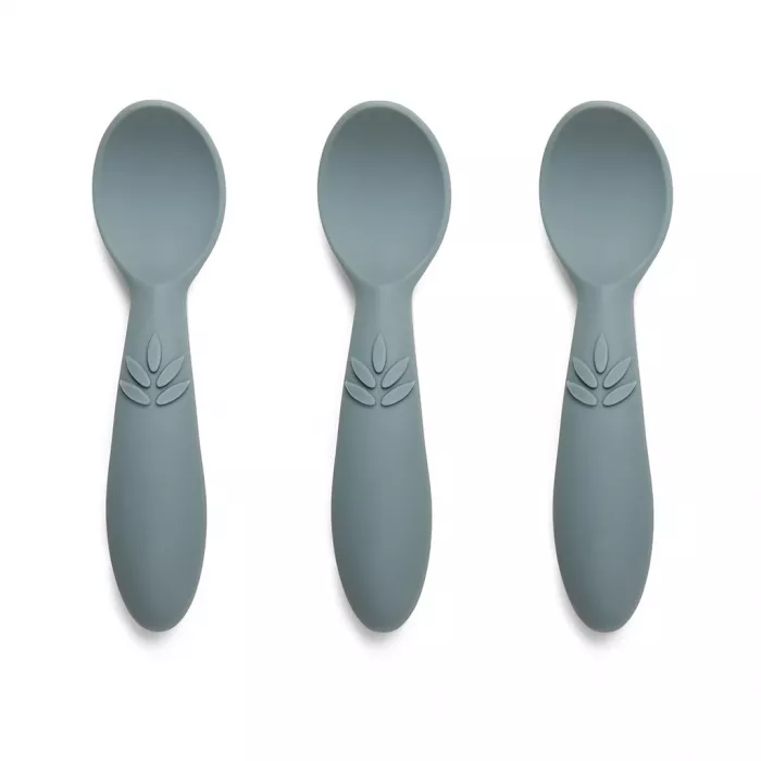 Set de lingurite din silicon Ella - Lead -  Nuuroo