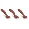 Set 3 lingurite din silicon Ella - Mahogany - Nuuroo