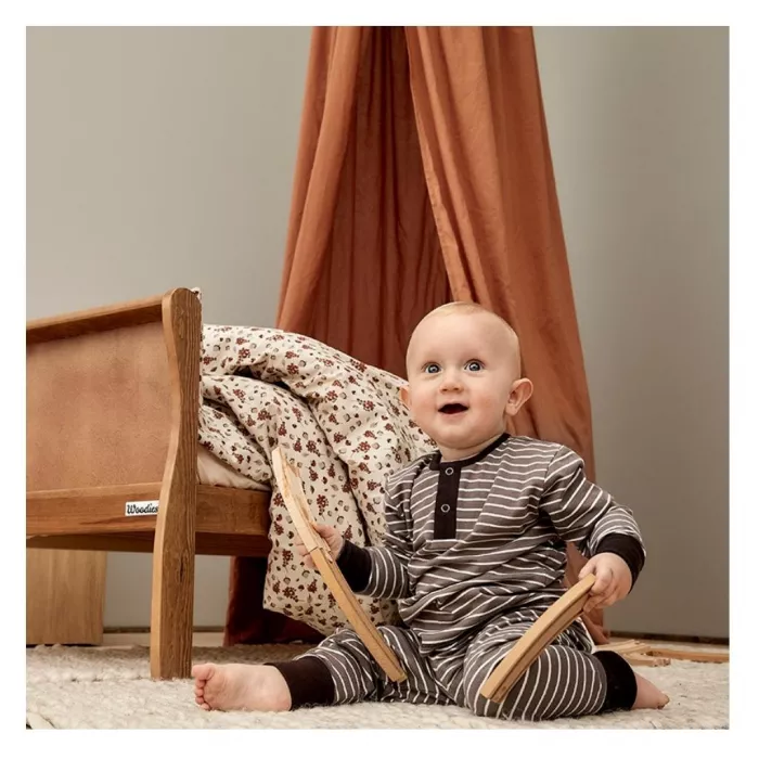 Pijama din bumbac organic pentru copii - Sara - Falcon - Nuuroo