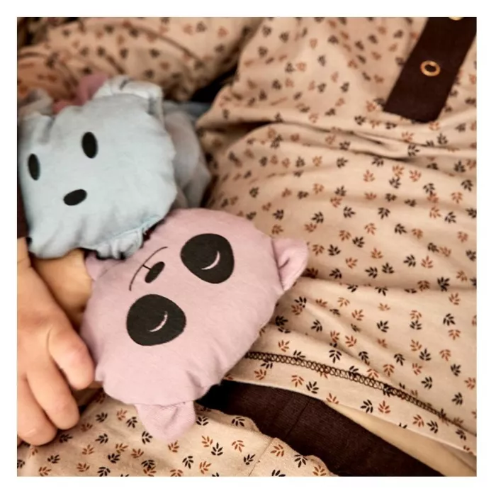 Pijama din bumbac organic pentru copii - Sara - Mixed Leaf  - Nuuroo