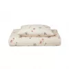 Lenjerie din bumbac organic pentru pat - 140 x 200 cm - Creme - Circus - Nuuroo