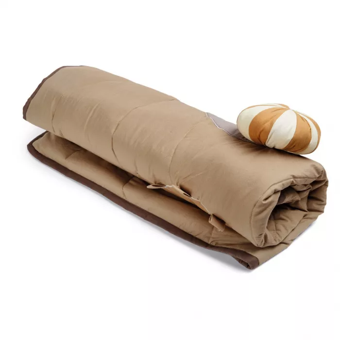 Salteluta din bumbac organic pentru joaca Alin - Light Brown - Nuuroo