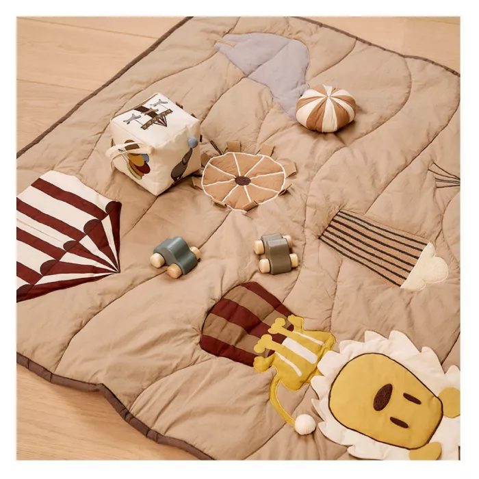 Salteluta din bumbac organic pentru joaca Alin - Light Brown - Nuuroo