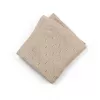 Patura din tricot de bumbac organic - 100 x 100 cm - Cobblestone - Nuuroo