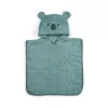 Poncho cu gluga din bumbac organic Adelin - Koala - Lead - Nuuroo