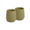 Set de 2 pahare din silicon - Abel - Olive Green - Nuuroo