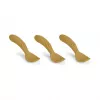Set 3 lingurite din silicon Ella - Dusty Yellow -  Nuuroo