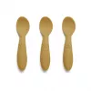 Set 3 lingurite din silicon Ella - Dusty Yellow -  Nuuroo
