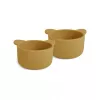Set 2 boluri din silicon Rosa - Koala - Dusty Yellow - Nuuroo