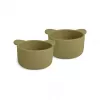 Set 2 boluri din silicon Rosa - Koala - Olive Green - Nuuroo