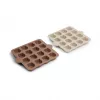 Set de 2 tavi din silicon pentru cuburi de gheata - Morgan - Crème/Light Brown - Nuuroo