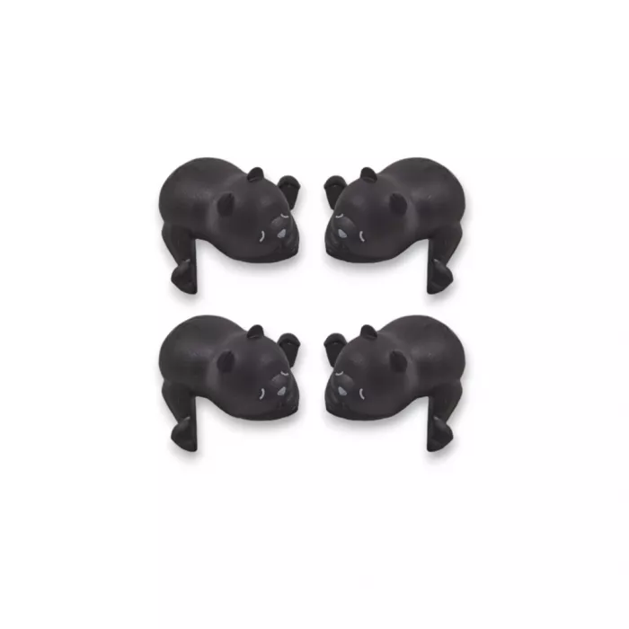 Protectie din silicon pentru masa - Set 4 buc - Tui - Black - Nuuroo