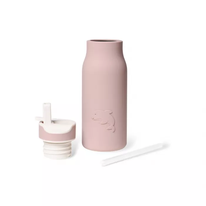 Sticla din silicon Lau - 400 ml - Woodrose - Nuuroo