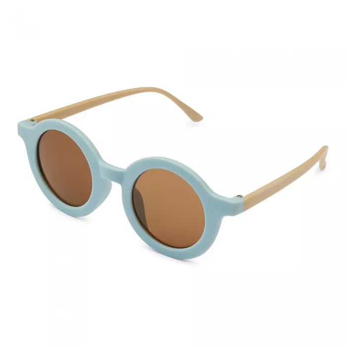 Ochelari de soare pentru copii cu protectie UV400 Anna - Dusty Blue - Nuuroo