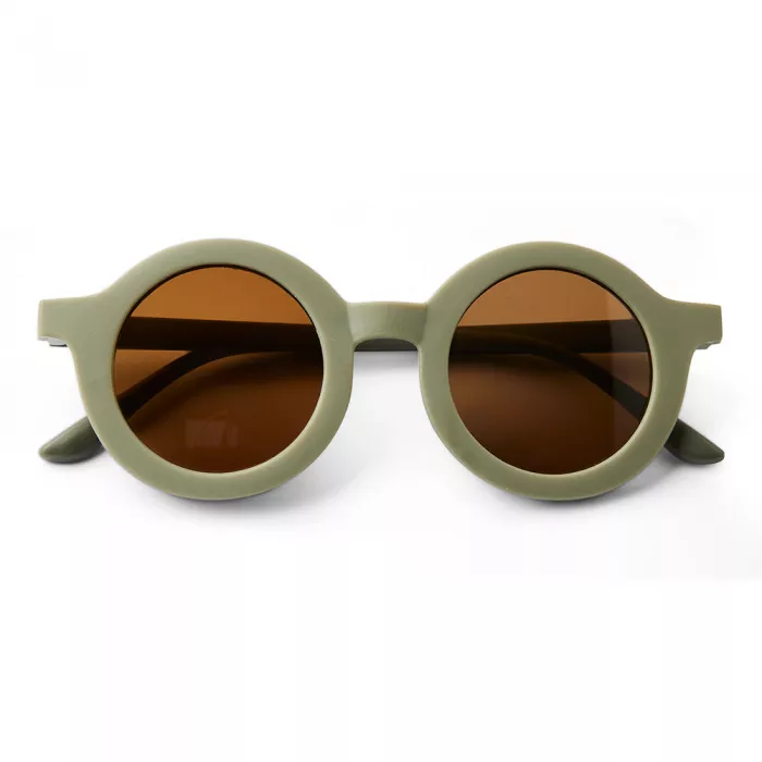 Ochelari de soare pentru copii cu protectie UV400 Anna - Dusty Green - Nuuroo