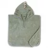 Poncho cu gluga din bumbac organic - Light green Dino - Nuuroo