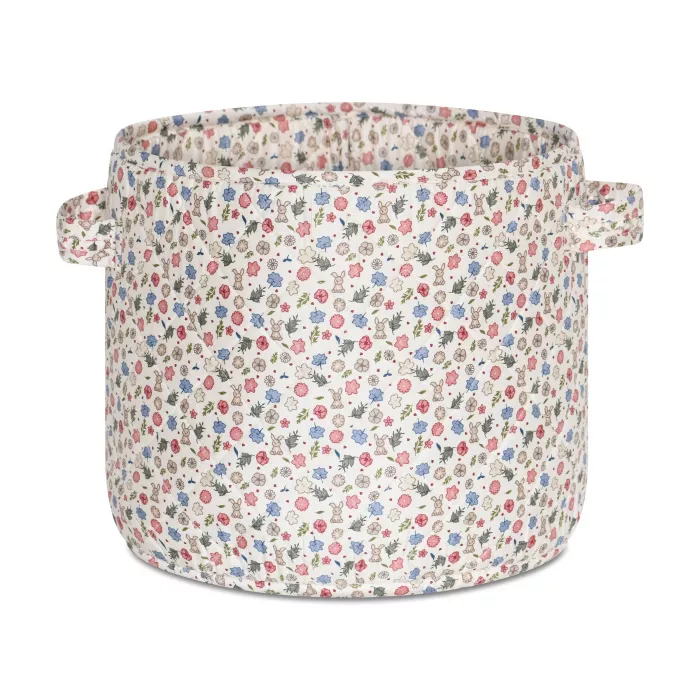 Cos de depozitare din bumbac organic Hunter - medium - Miniflower - Nuuroo