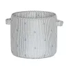 Cos de depozitare din bumbac organic Hunter mediu - Stripe Anchor - Nuuroo