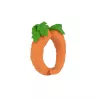 Jucarie de dentitie din cauciuc natural - Inel Cathy the Carrot - Oli & Carol