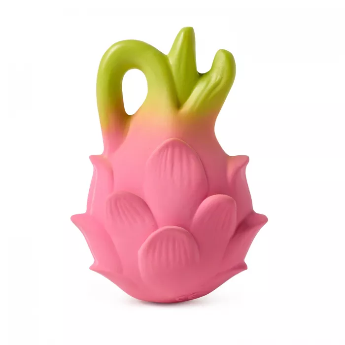 Jucarie de dentitie Fucsia the Dragonfruit din cauciuc natural - Oli & Carol