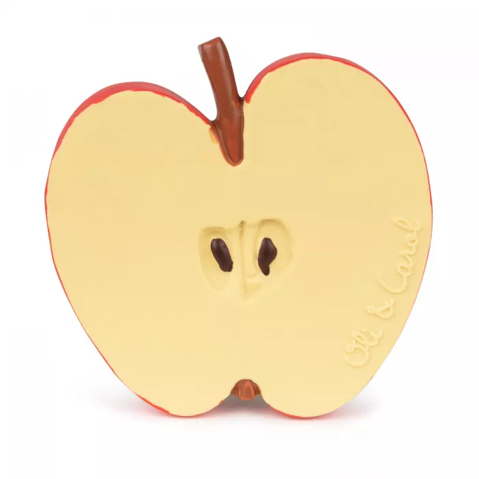 Jucarie de dentitie Pepita the Apple din cauciuc natural - Oli & Carol