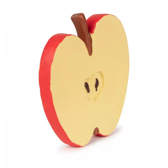 Jucarie de dentitie Pepita the Apple din cauciuc natural - Oli & Carol