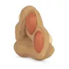 Jucarie de dentitie Paco the Peanut din cauciuc natural - Oli & Carol