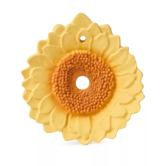 Jucarie de dentitie din cauciuc natural - Sunflower - Oli & Carol