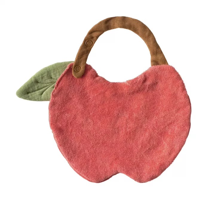 Baveta bandana din bumbac organic - Pepa The Apple  - Oli & Carol