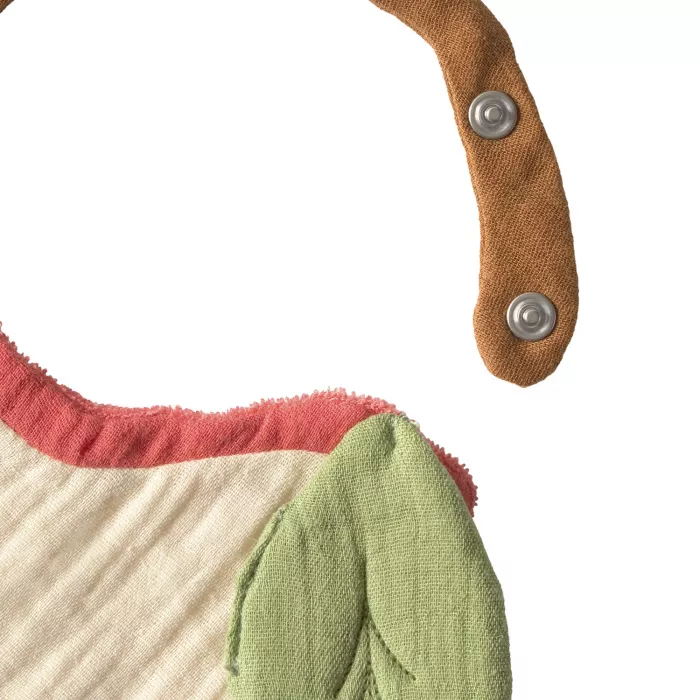 Baveta bandana din bumbac organic - Pepa The Apple  - Oli & Carol