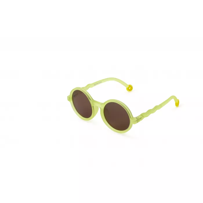 Ochelari de soare cu lentile polarizate - 5-12 ani - Citrus Garden - Lime Green - Olivio&Co