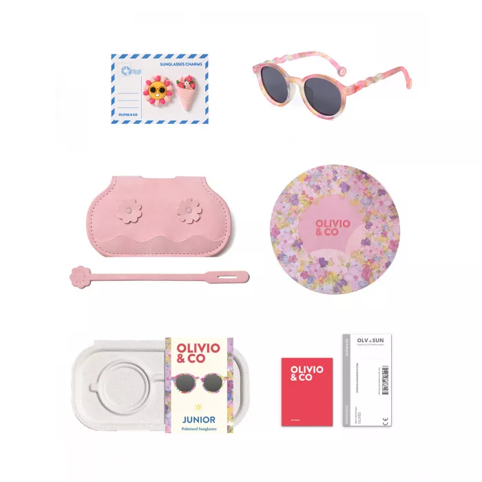 Ochelari de soare cu lentile polarizate - 3-5 ani - Flower Stall- Floral Reverie - Olivio & Co