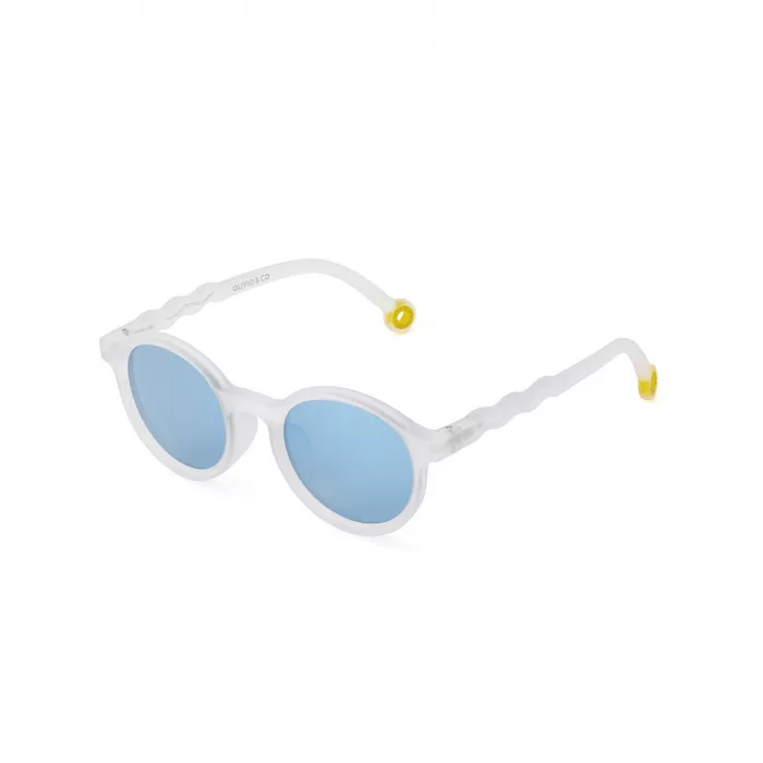Ochelari de soare cu lentile polarizate - 5-12 ani - Classic Olivio - Jellyfish White - Olivio&Co