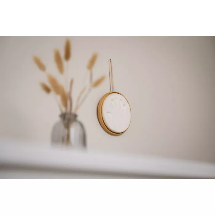 Kit amprenta cu rama din lemn rotunda - Keepsake - Petit Artichaut