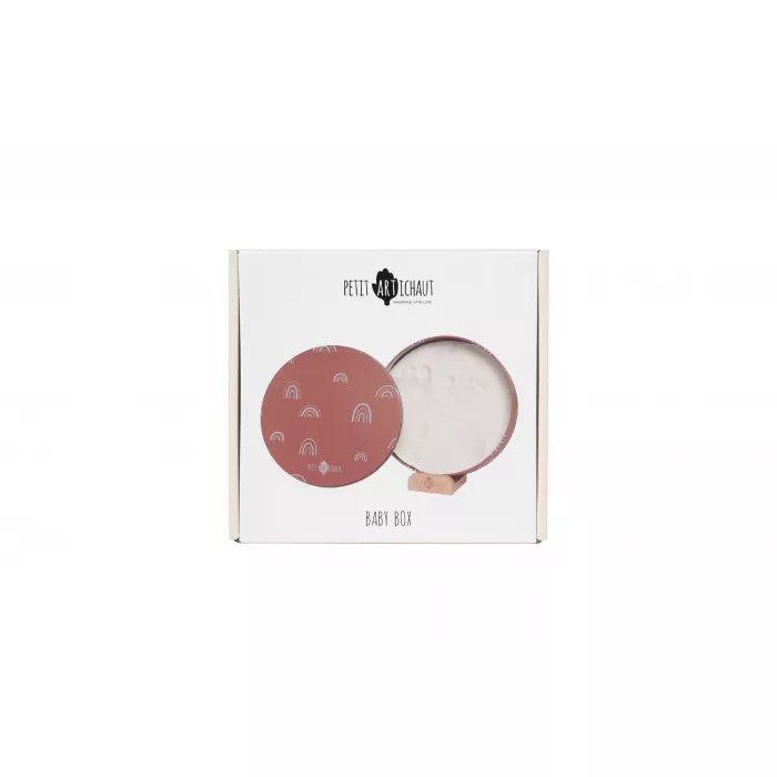 Cutie cu kit amprenta pentru bebelusi - Rainbow Terracotta - Petit Artichaut