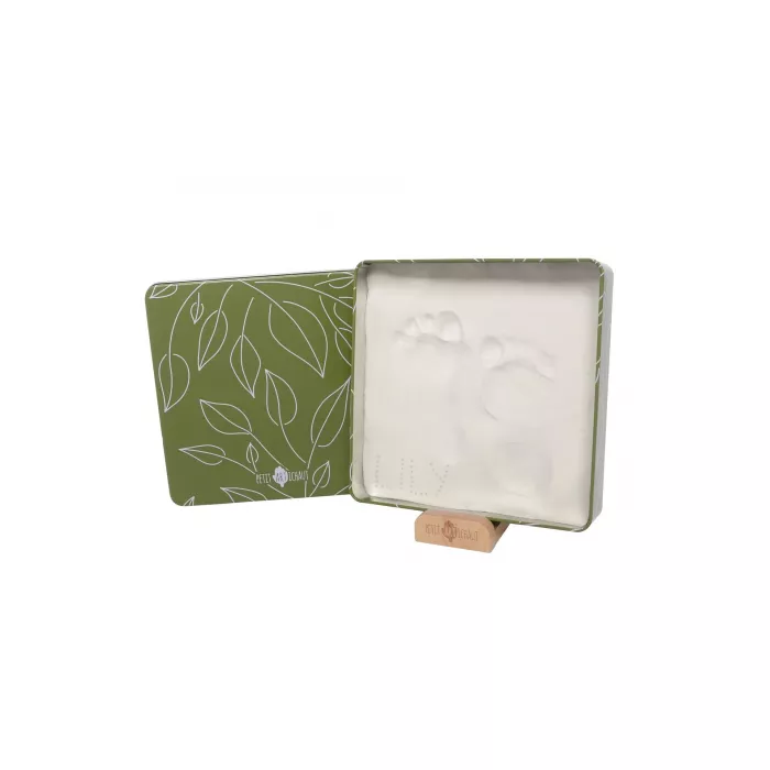 Cutie cu kit amprenta pentru bebelusi Square - Olive Tree - Petit Artichaut