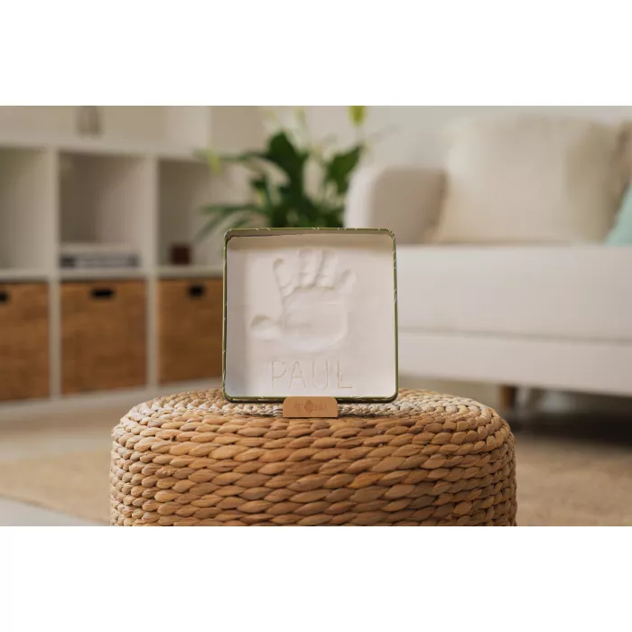 Cutie cu kit amprenta pentru bebelusi Square - Olive Tree - Petit Artichaut