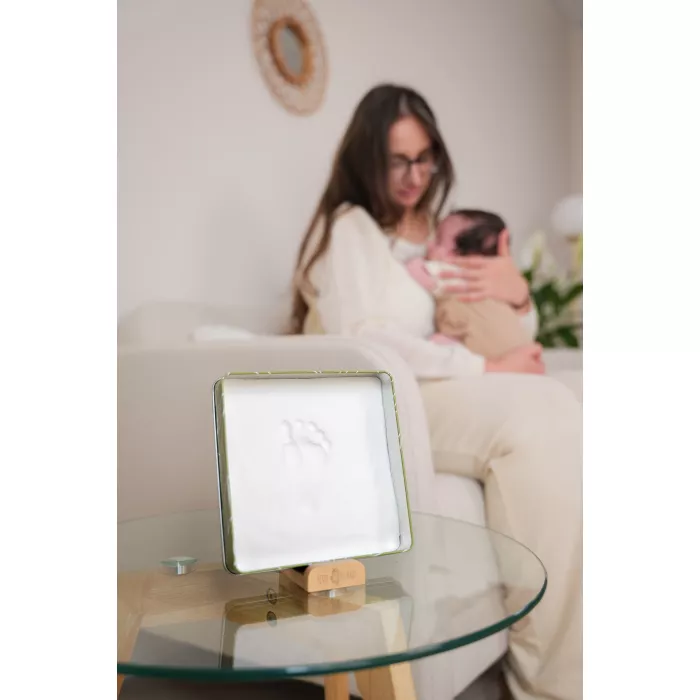 Cutie cu kit amprenta pentru bebelusi Square - Olive Tree - Petit Artichaut